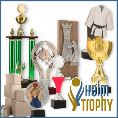 Descobre a enorme selecção de troféus para cada desporto no Helm Trophy